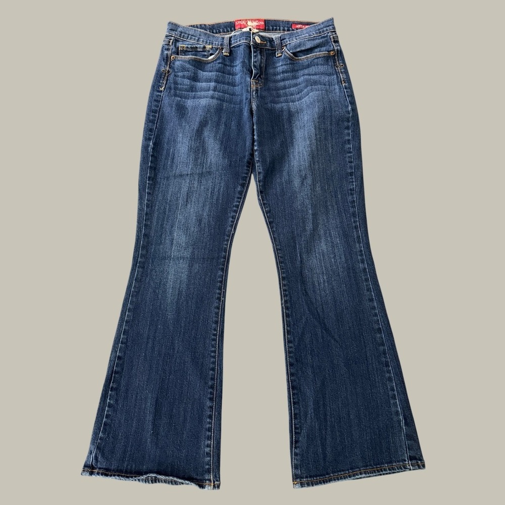 Lucky Brand Sofia Boot Jeans Women 12/31 Blue Dark Wash Denim Bootcut 2185